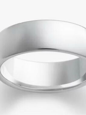 James Avery Athena Wide Polished Silver Men’s Wedding Band